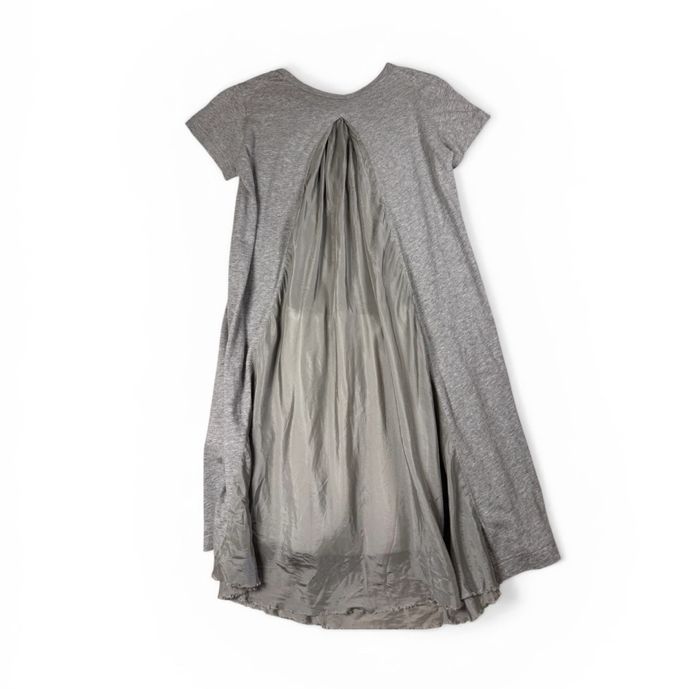 SACAI Cotton Dress with Draped Back Size 2 Deconstructed Hybrid Shirt Dress